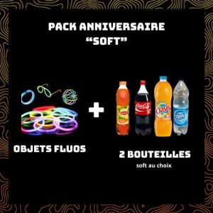 pack ++ </br> evjf/g/anniversaire </br> 1 bouteille de champagne + objet fluorescent